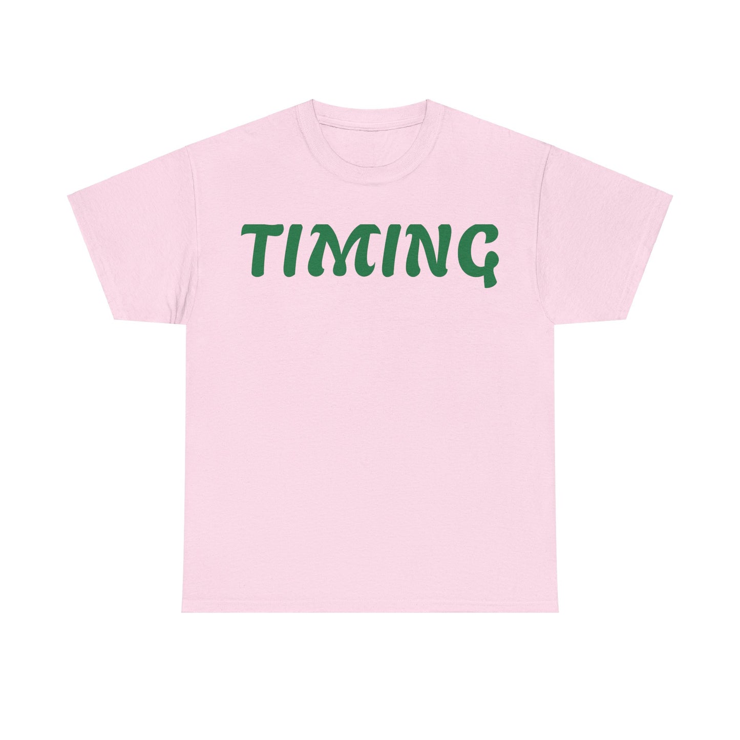 Unisex Heavy Cotton Tee - 'TIMING' Motivational T-Shirt for Everyday Inspiration