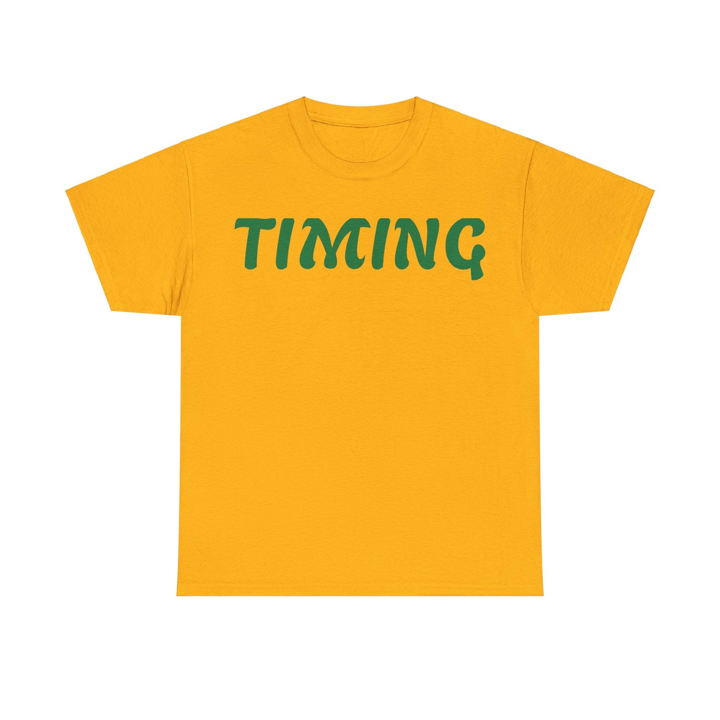 Unisex Heavy Cotton Tee - 'TIMING' Motivational T-Shirt for Everyday Inspiration